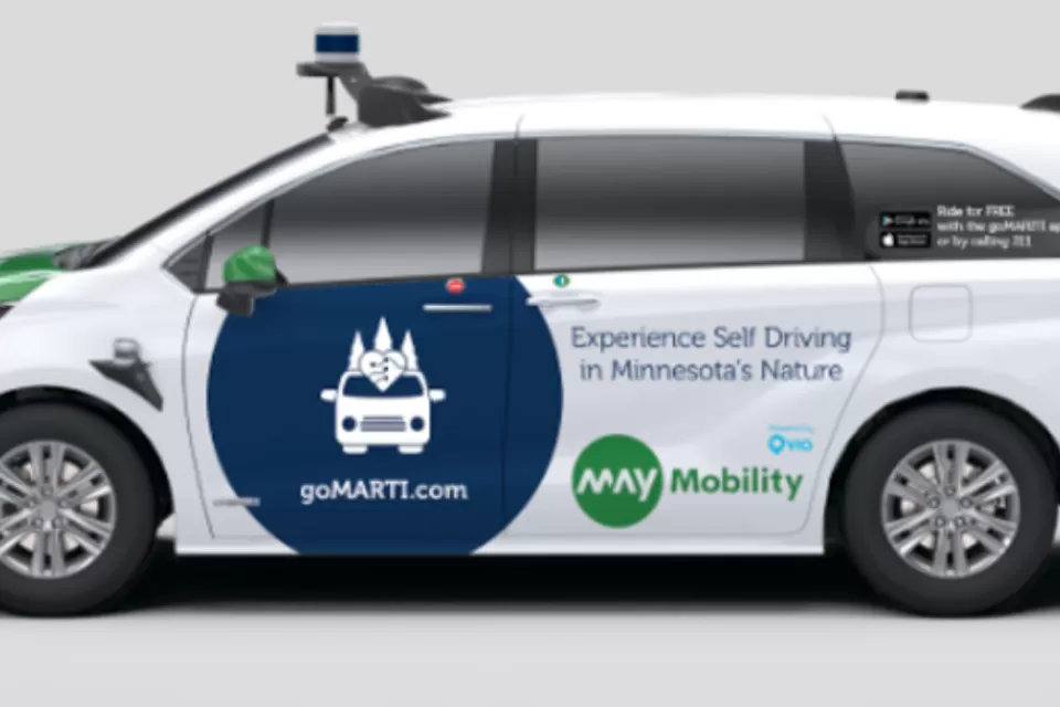 goMARTI autinomous shuttle van